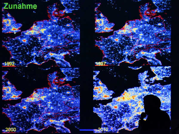 Lichtverschmutzung in Europa