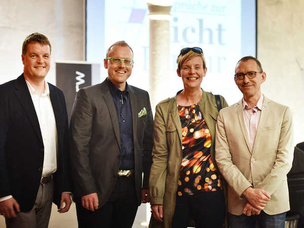 Markus Helle, Dennis Köhler, Daniela Berglehn und John Jaspers